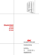 Technisches Datenblatt Ganzglas-Tür