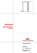 Technisches Datenblatt Rohrrahmentür 74mm