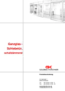 Technisches Datenblatt Ganzglas-Schallschutz-Schiebetür