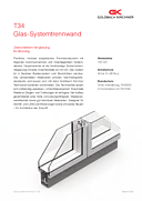 Double-pane glazing T34