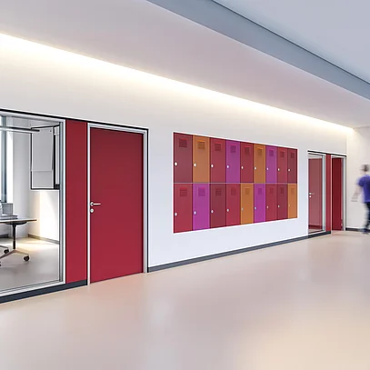 Flush-mounted double-pane glazing