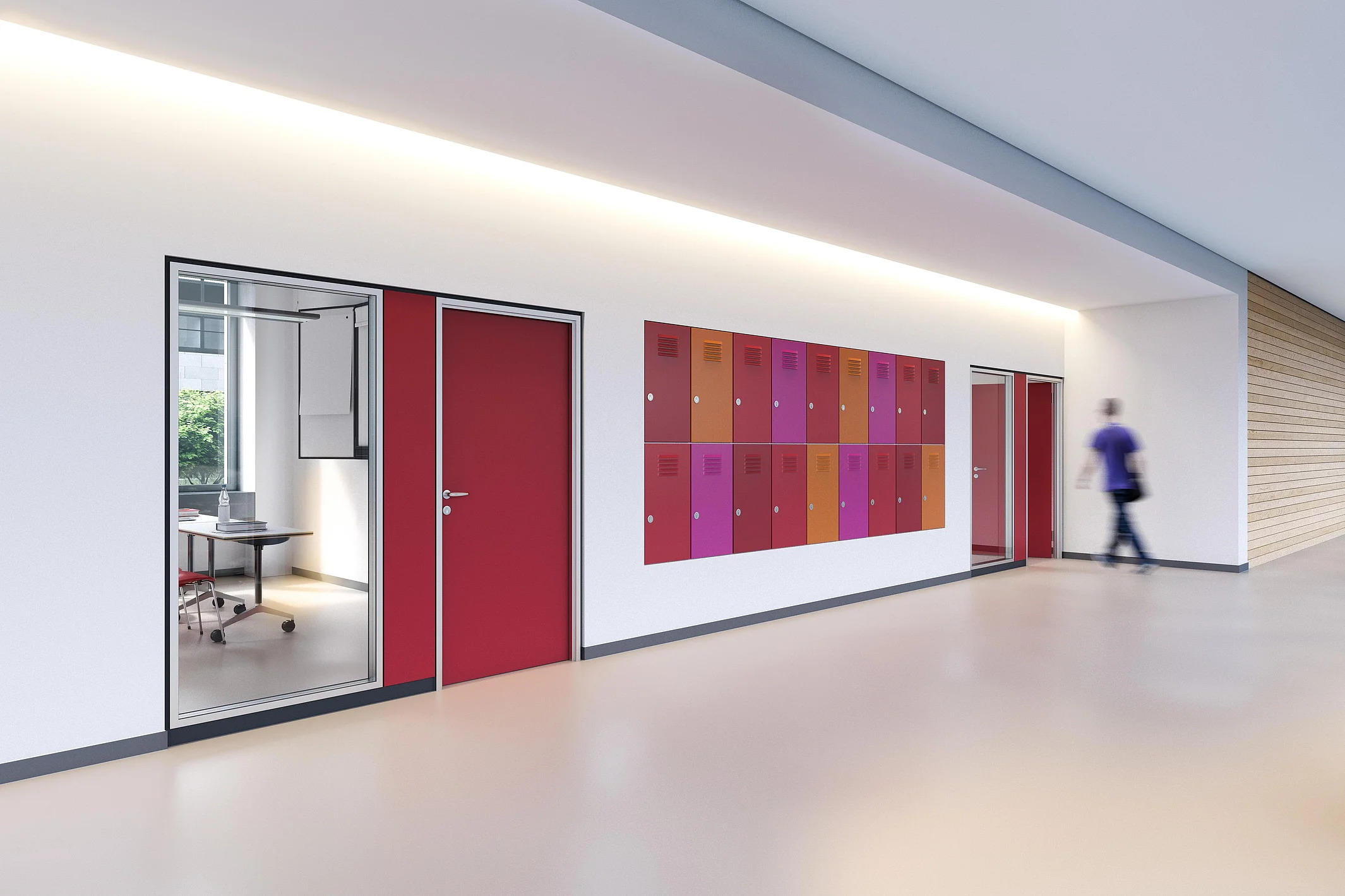 Flush-mounted double-pane glazing