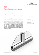 Einscheiben-Verglasung T42