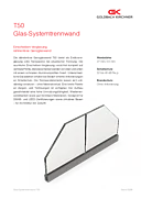 Single-pane all-glass wall T50