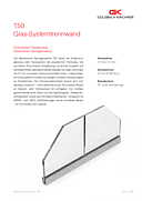 Einscheiben-Ganzglaswand T50