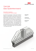 Zweischeiben-Verglasung T34 EI30