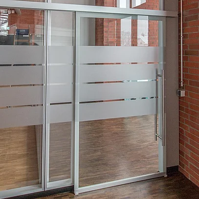 Schallschutz-Schiebetür als platzsparende Lösung