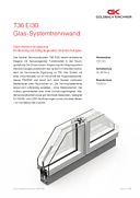 Dreischeiben-Verglasung T36 EI30