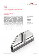 Single-pane glazing T43