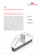 Double-pane glazing T65