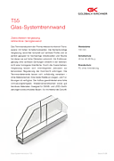 Zweischeiben-Ganzglaswand T55