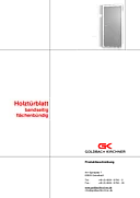 Technisches Datenblatt Volltür, bandseitig flächenbündig